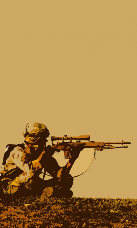 Fondo de pantalla Army Soldier 480x800