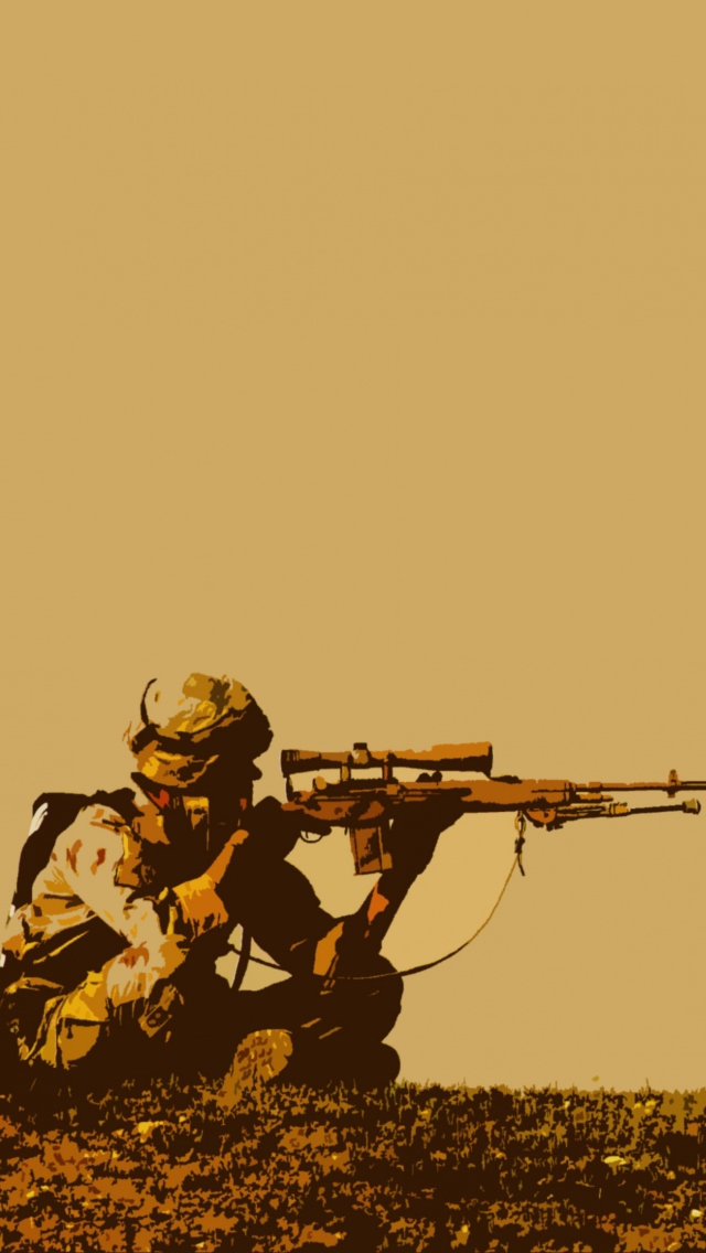 Обои Army Soldier 640x1136