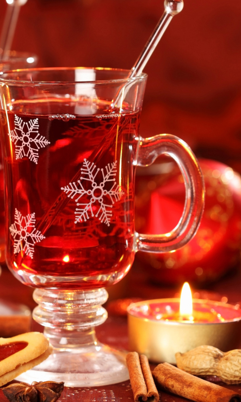 Christmas Mulled Wine wallpaper 768x1280