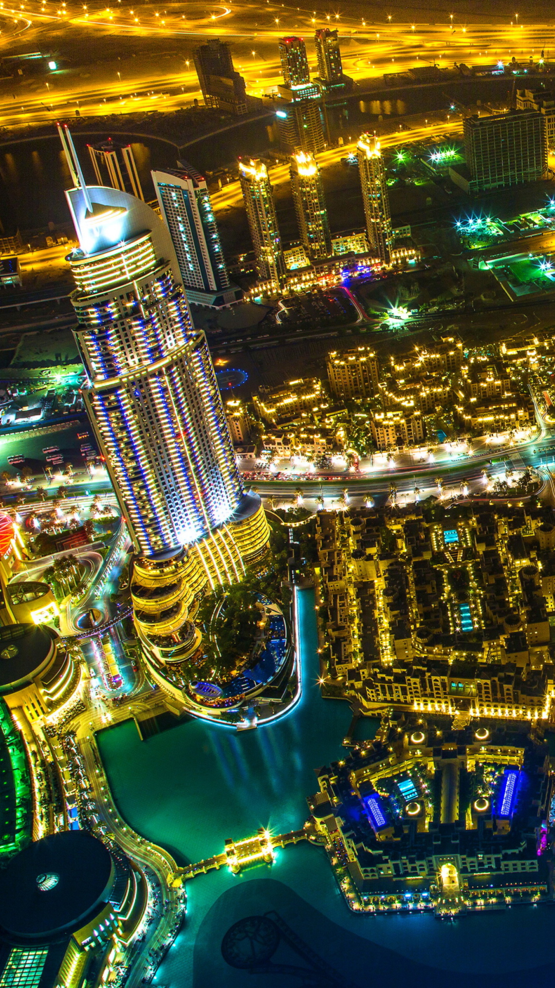Fondo de pantalla Dubai Top View 1080x1920