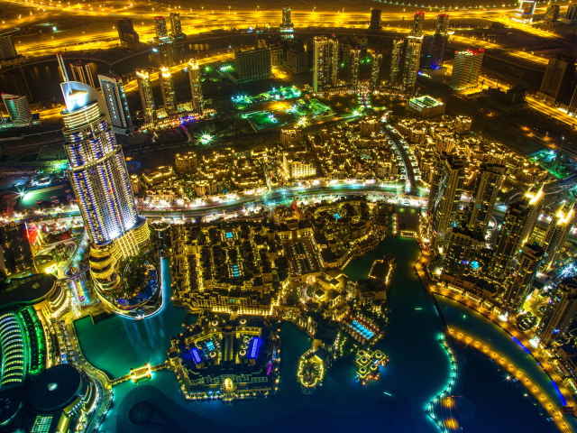 Sfondi Dubai Top View 640x480