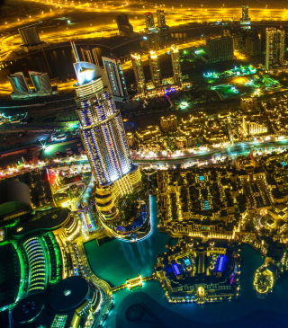 Dubai Top View - Fondos de pantalla gratis para Nokia Asha 308