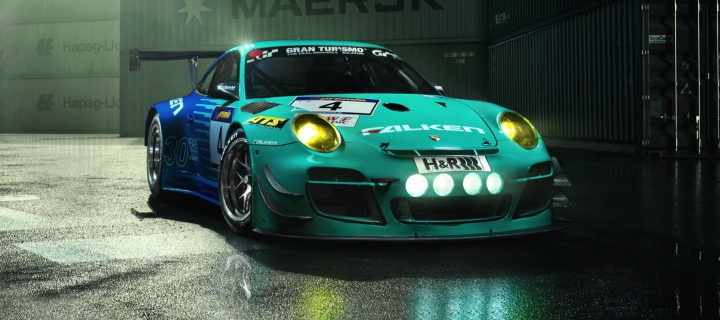 Обои Falken Porsche 911 G 720x320