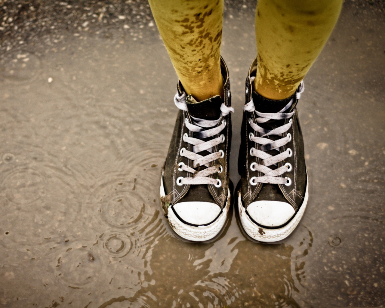 Wet Sneakers wallpaper 1280x1024