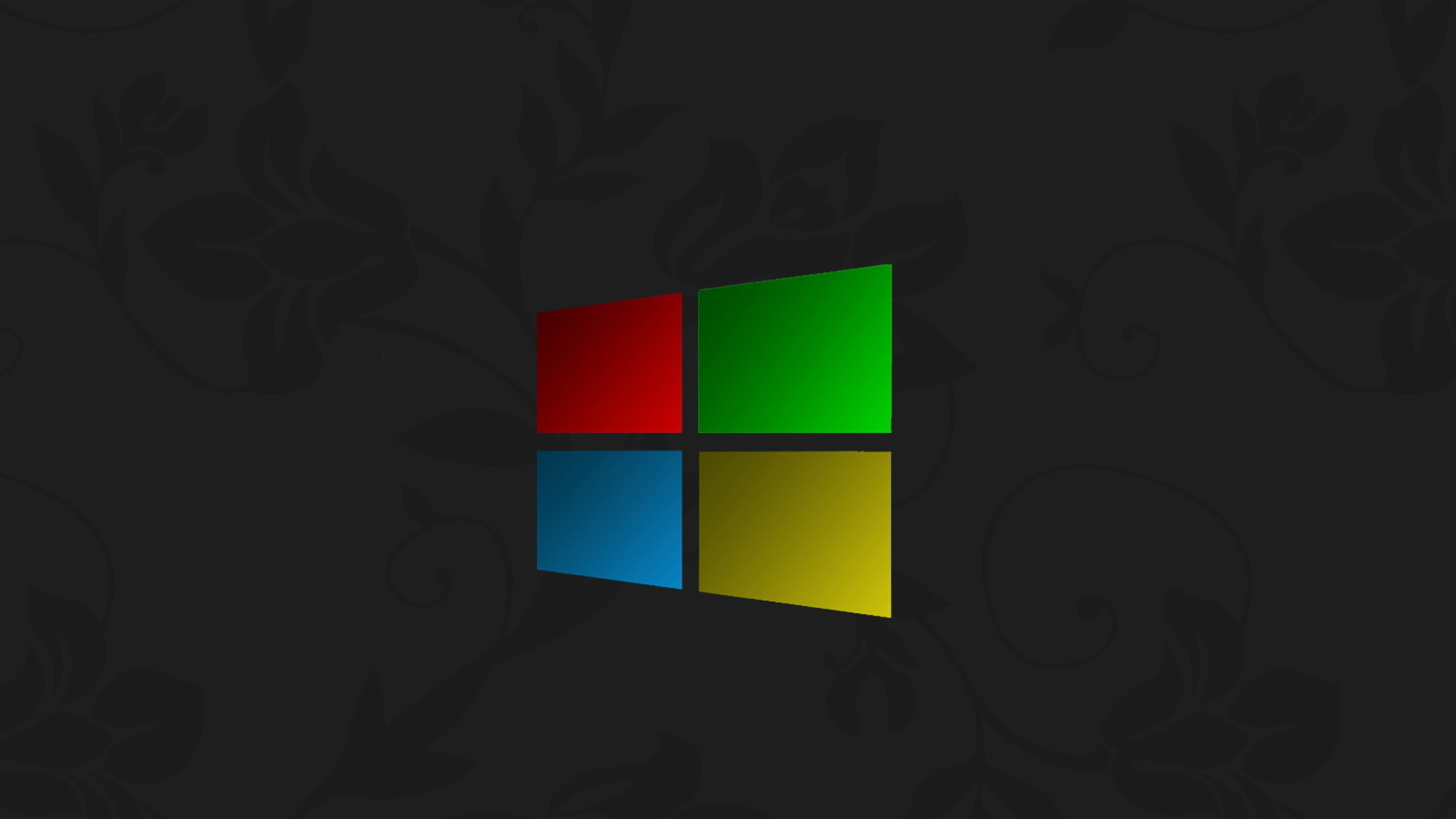 Das Windows 3D Logo Wallpaper 1600x900
