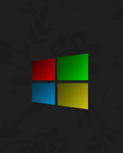 Das Windows 3D Logo Wallpaper 176x220
