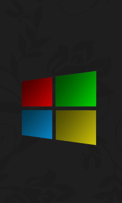 Das Windows 3D Logo Wallpaper 240x400