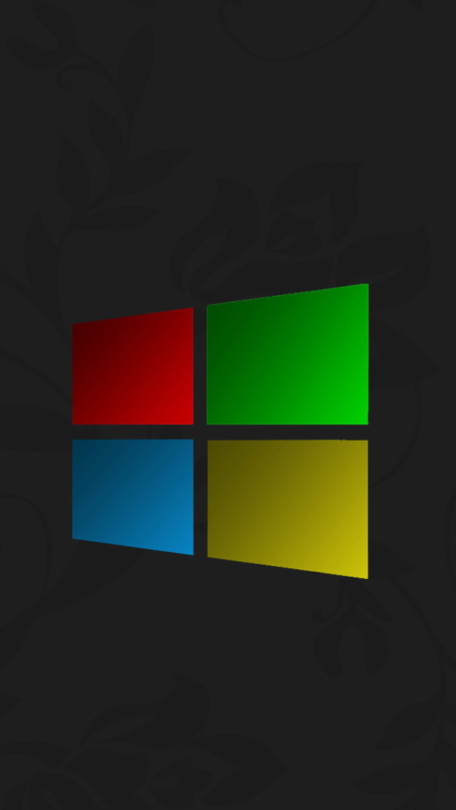 Fondo de pantalla Windows 3D Logo 640x1136