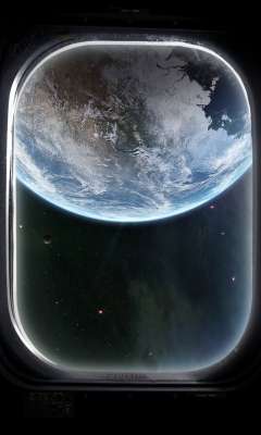 Das View From Outer Space Wallpaper 240x400