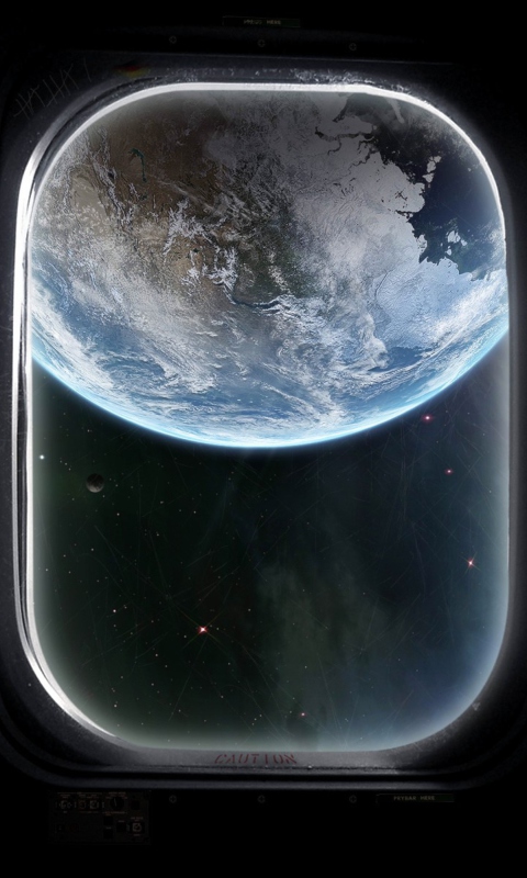 View From Outer Space wallpaper 480x800