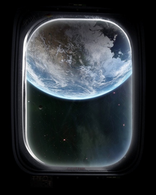 Kostenloses View From Outer Space Wallpaper für iPhone 5C