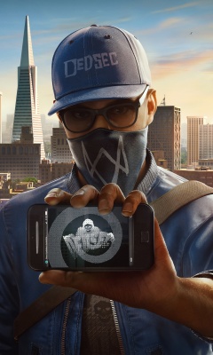 Обои Watch Dogs 2 Dedsec 240x400