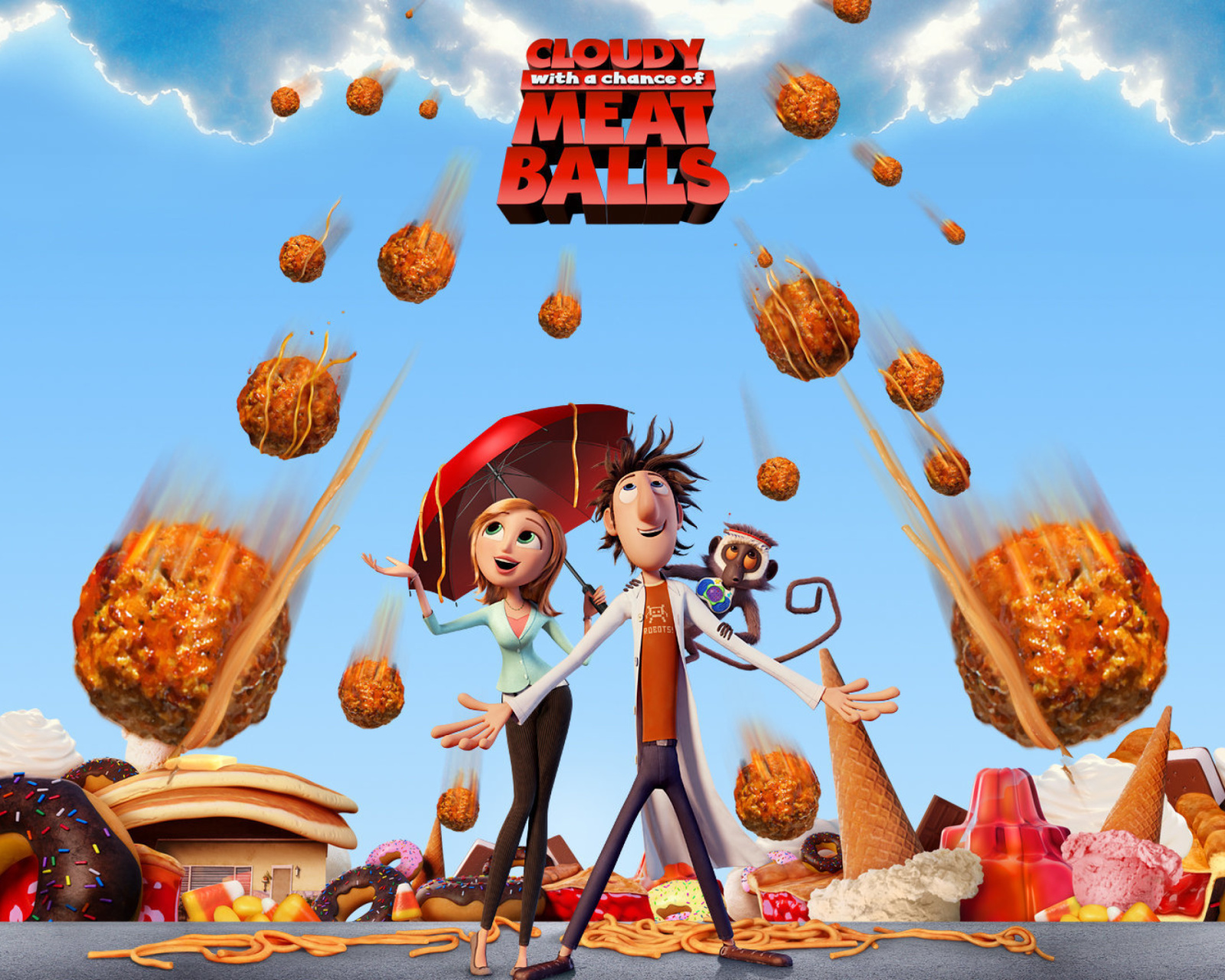 Cloudy with a Chance of Meatballs wallpaper 1600x1280