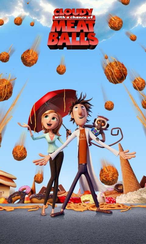 Fondo de pantalla Cloudy with a Chance of Meatballs 480x800