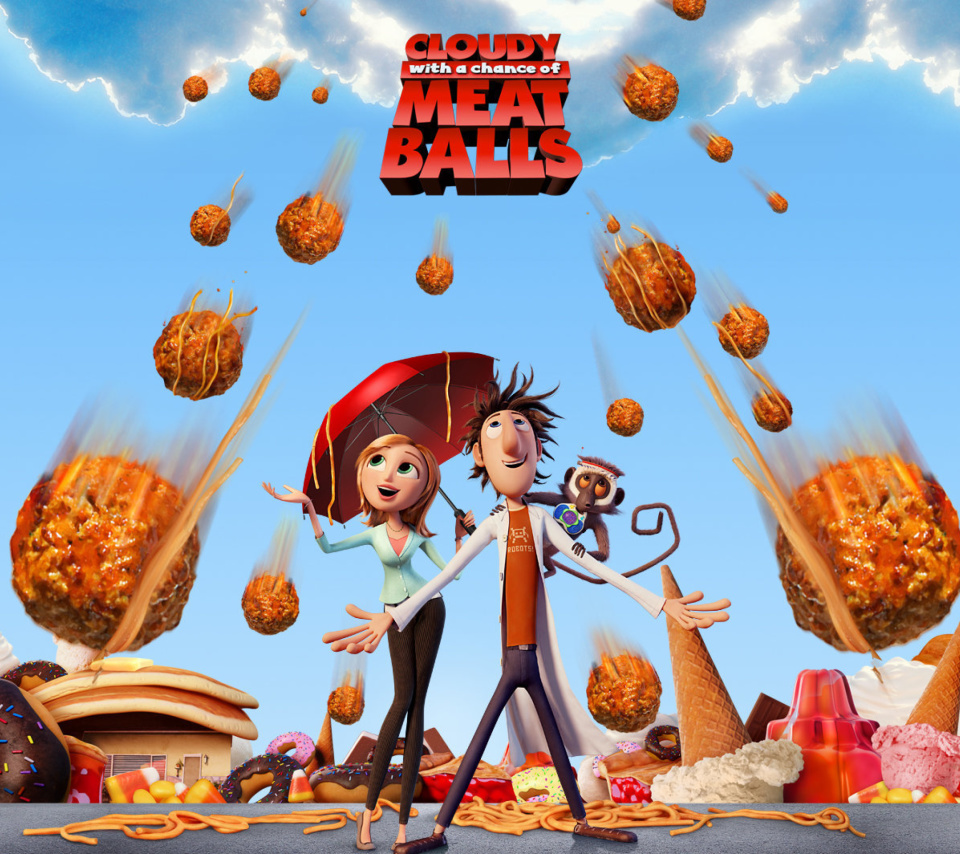 Fondo de pantalla Cloudy with a Chance of Meatballs 960x854