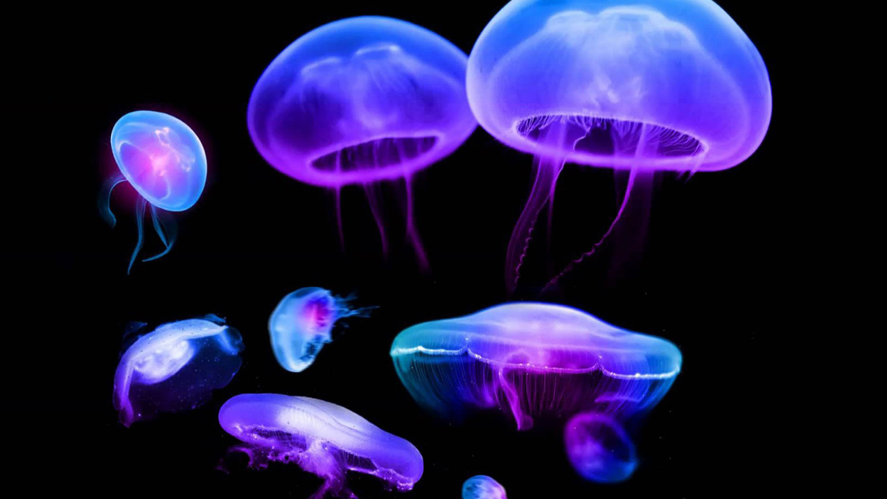 Jellyfish wallpaper 1280x720