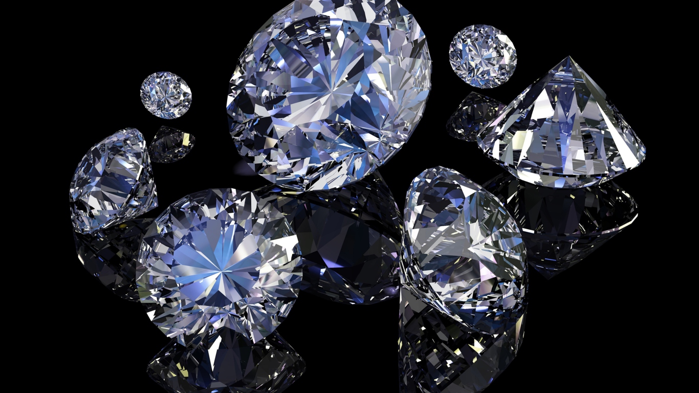 Diamonds wallpaper 1366x768