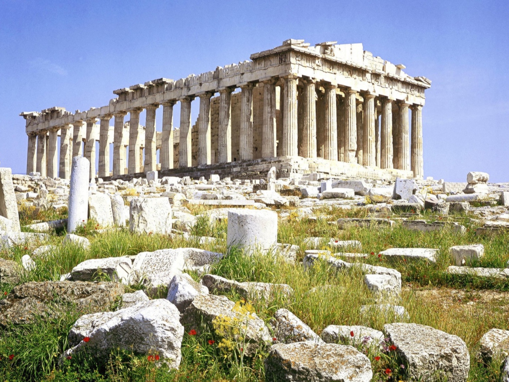 Fondo de pantalla Parthenon Acropolis Athens Greece 1024x768