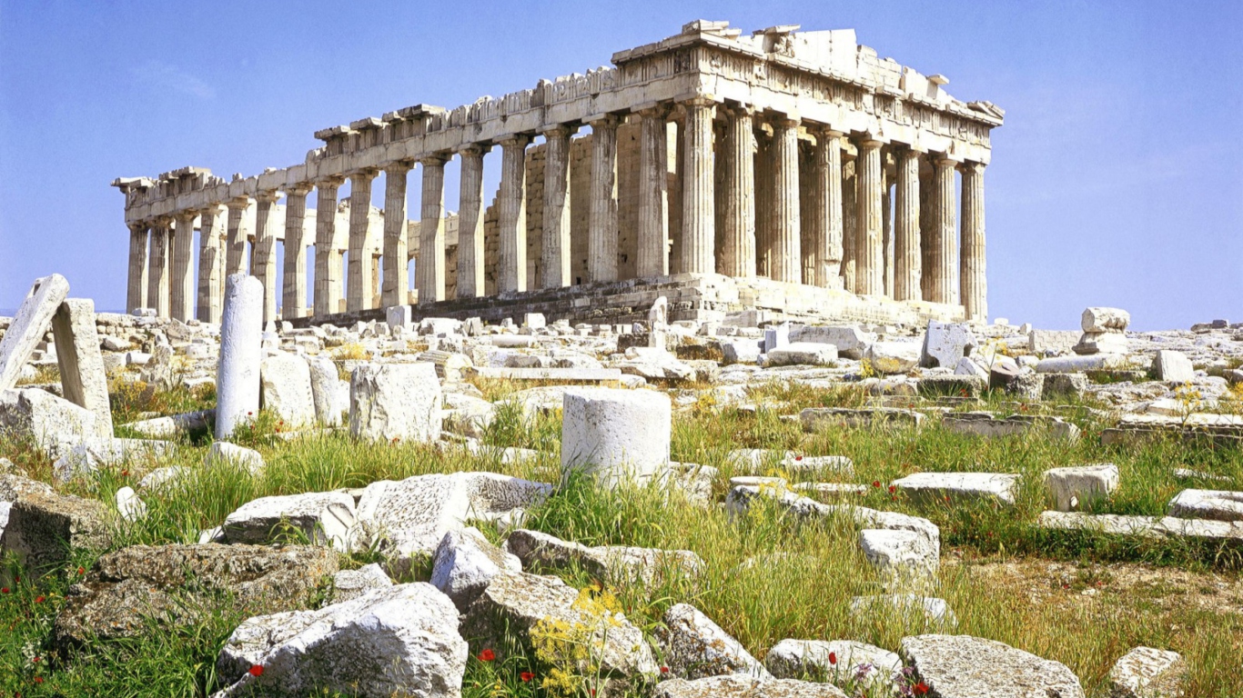Fondo de pantalla Parthenon Acropolis Athens Greece 1366x768