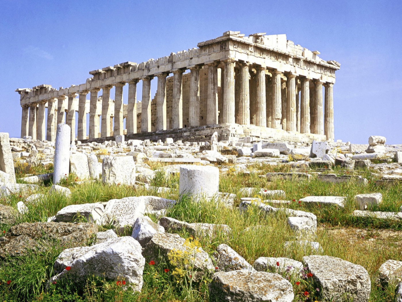 Das Parthenon Acropolis Athens Greece Wallpaper 1400x1050