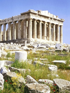 Обои Parthenon Acropolis Athens Greece 240x320