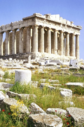 Das Parthenon Acropolis Athens Greece Wallpaper 320x480