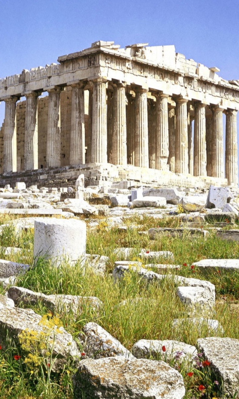 Parthenon Acropolis Athens Greece wallpaper 480x800