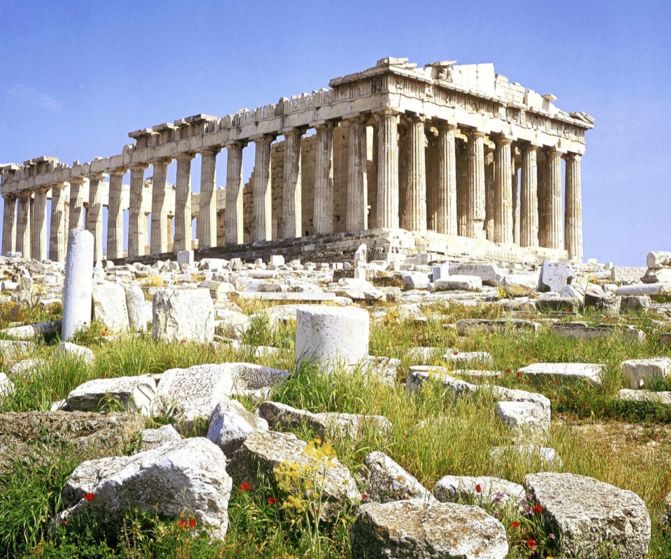 Обои Parthenon Acropolis Athens Greece 960x800