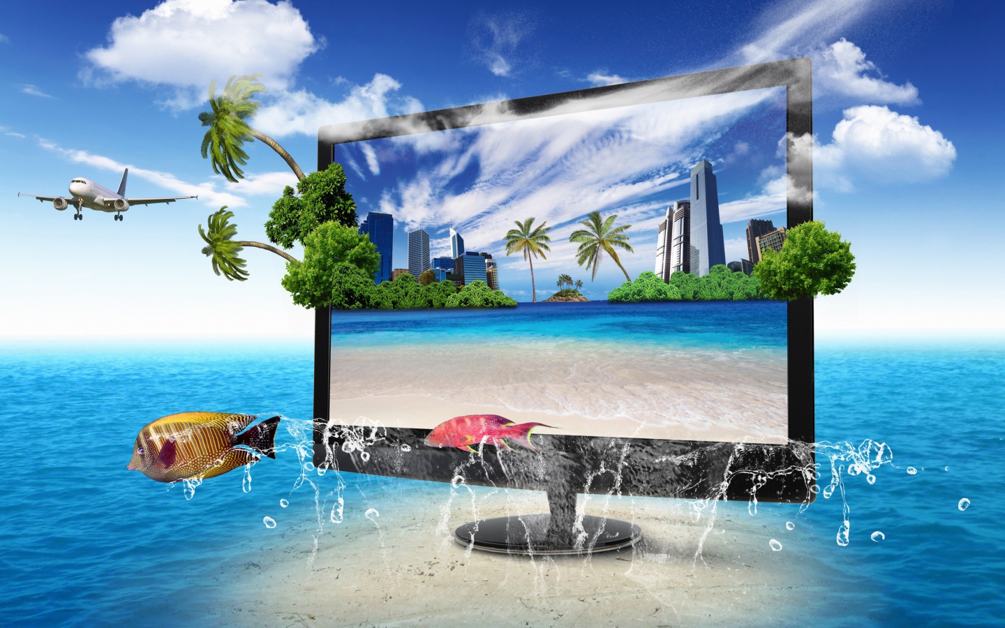 Das Interactive TV Screen Wallpaper 1440x900