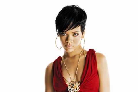 Fondo de pantalla Rihanna Singer 480x320
