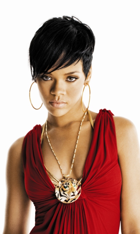 Das Rihanna Singer Wallpaper 480x800