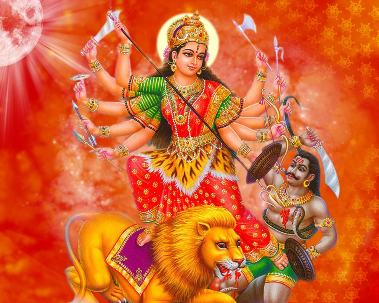 Fondo de pantalla Durga Mata 1280x1024