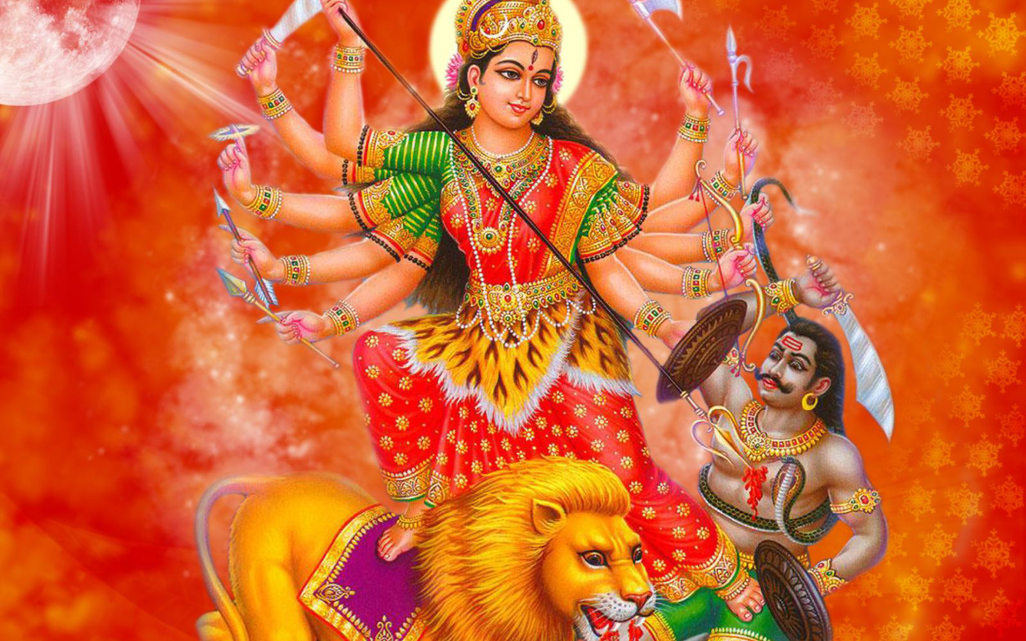 Das Durga Mata Wallpaper 1440x900