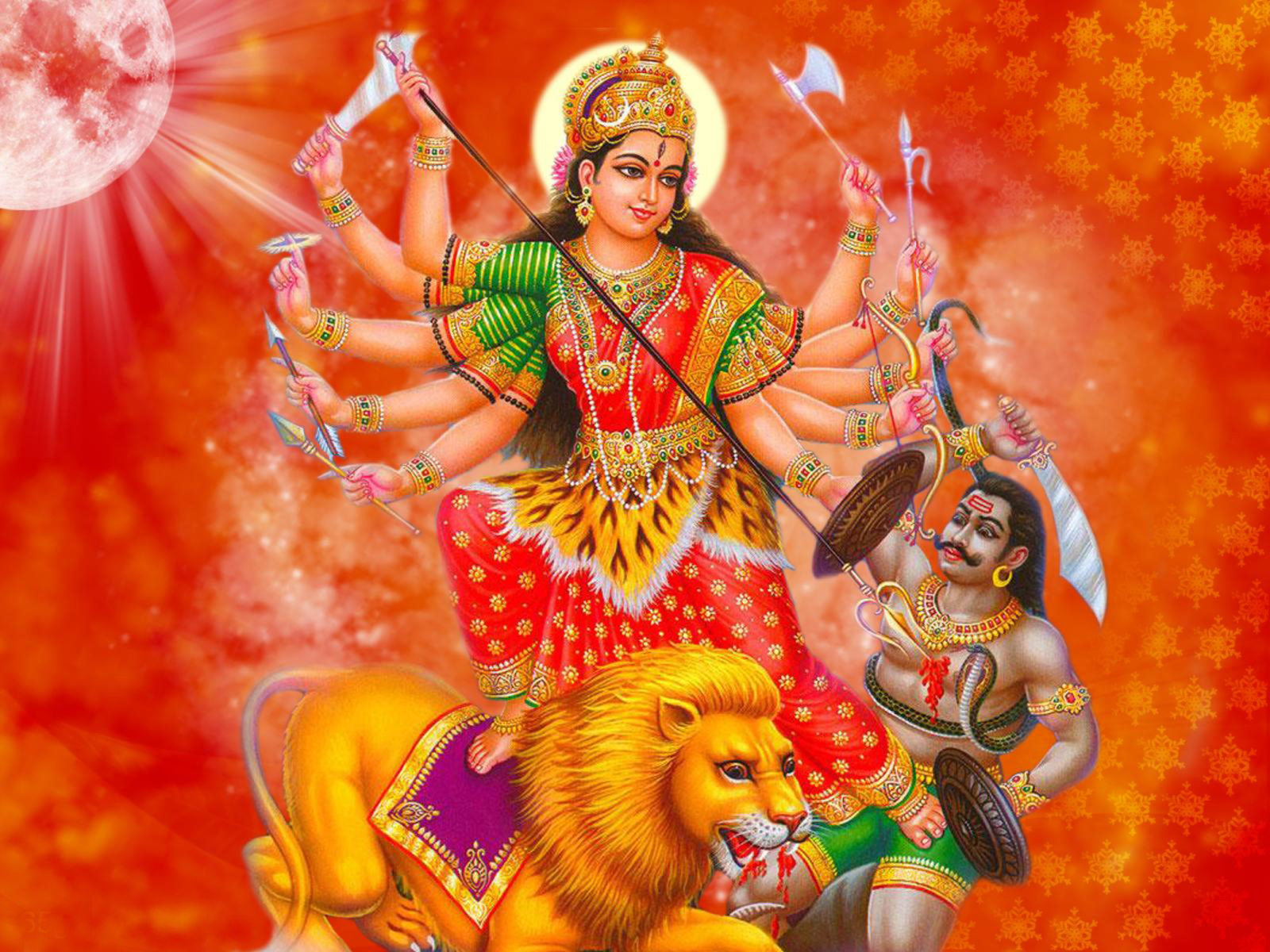 Das Durga Mata Wallpaper 1600x1200