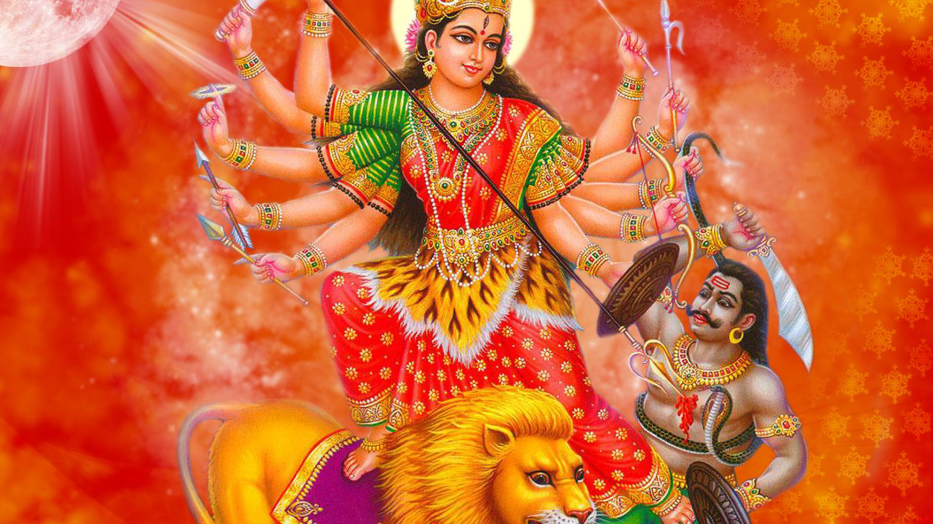 Durga Mata wallpaper 1920x1080