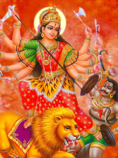 Das Durga Mata Wallpaper 240x320