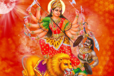 Das Durga Mata Wallpaper 480x320