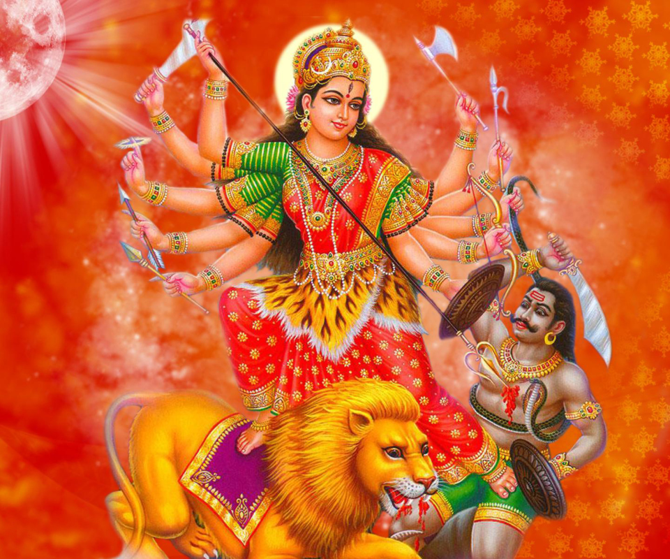 Das Durga Mata Wallpaper 960x800