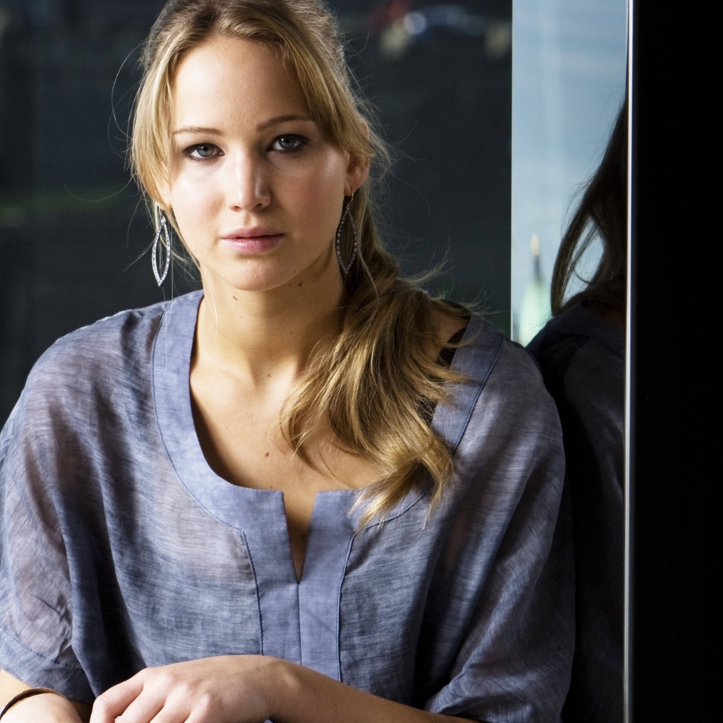 Das Jennifer Lawrence Casual Style Wallpaper 1024x1024