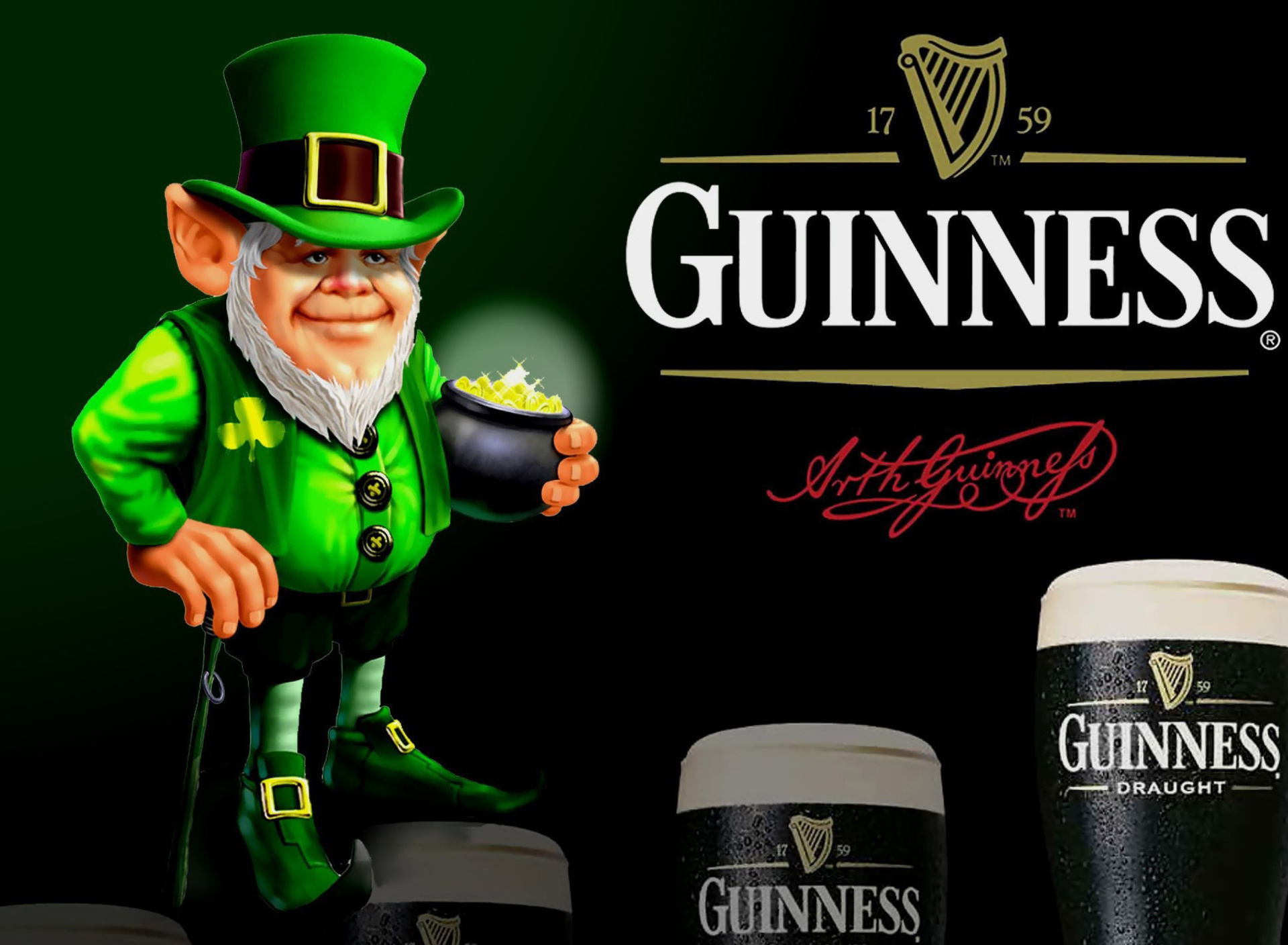 Обои Guinness Beer 1920x1408