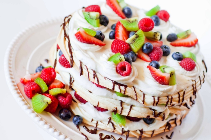 Обои Fruit cake