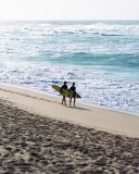 Fondo de pantalla Summer Surfing 128x160