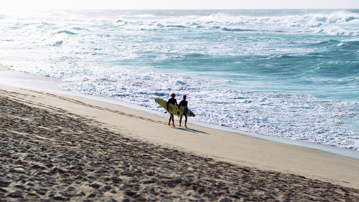 Sfondi Summer Surfing 1366x768