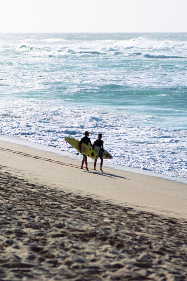 Das Summer Surfing Wallpaper 640x960