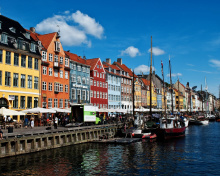 Обои Copenhagen Denmark Wallpaper 220x176