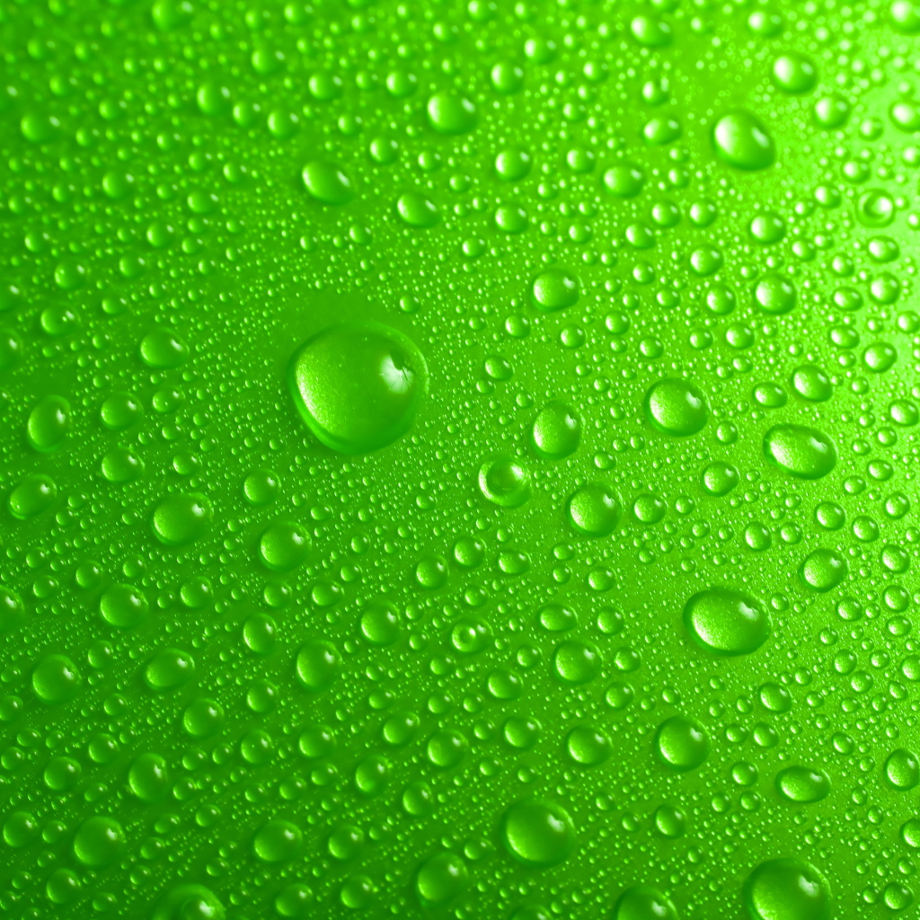 Screenshot №1 pro téma Green Water Drops 1024x1024