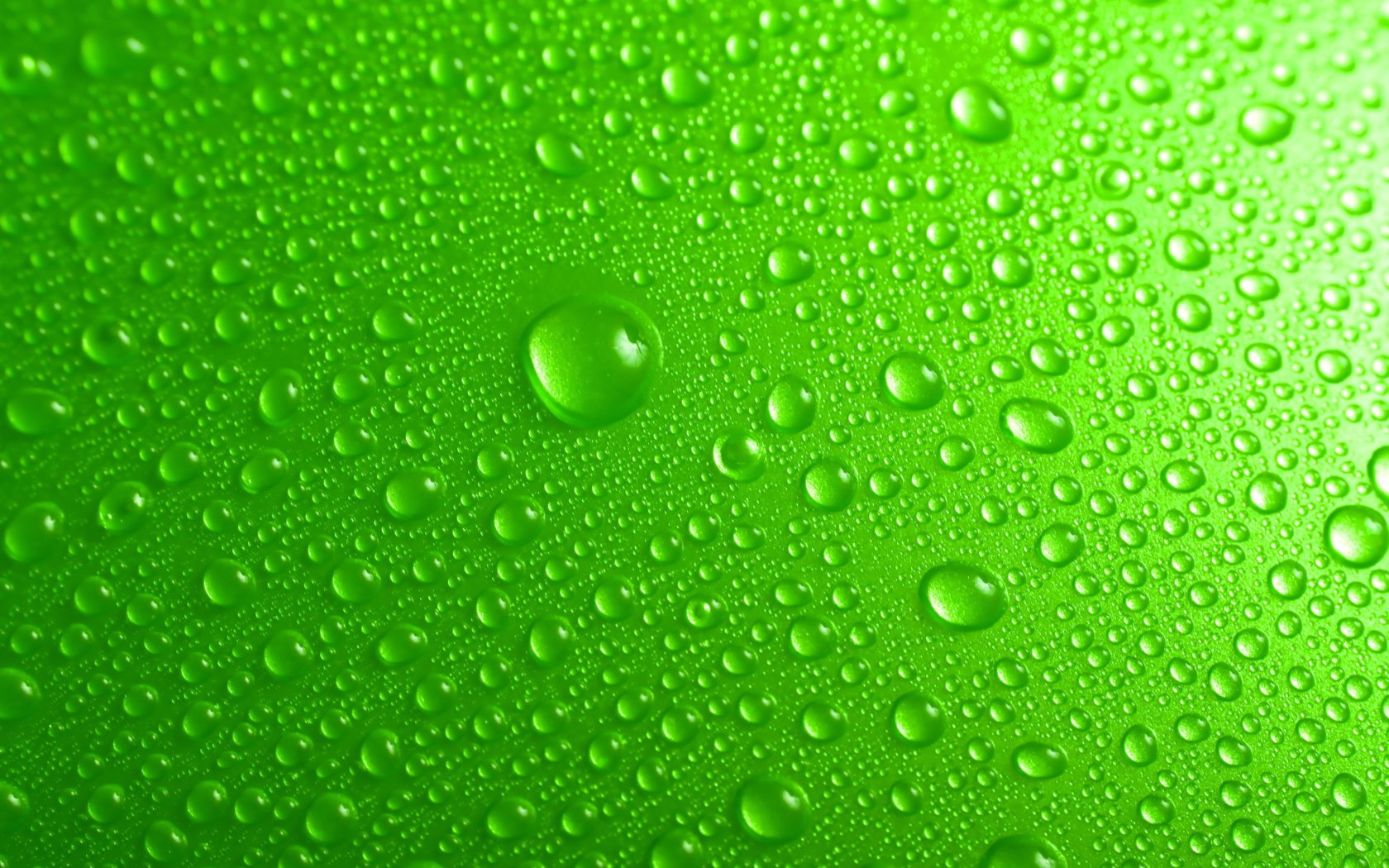 Green Water Drops screenshot #1 1680x1050