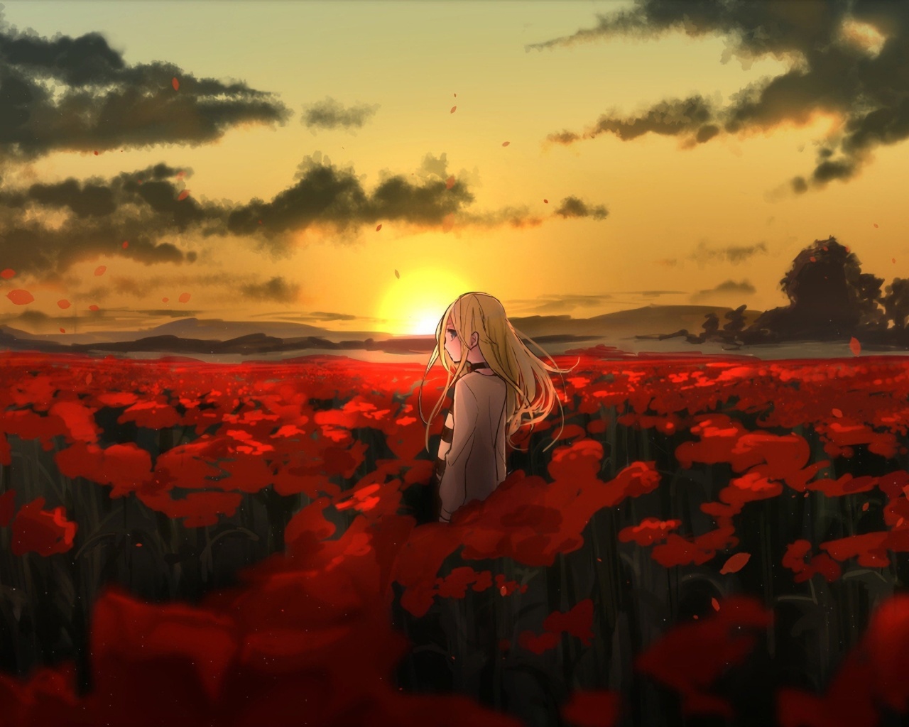 Sfondi Satsuriku Anime Girl 1280x1024