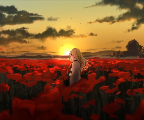 Screenshot №1 pro téma Satsuriku Anime Girl 480x400