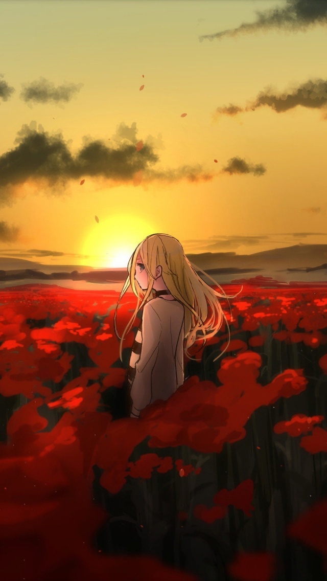 Screenshot №1 pro téma Satsuriku Anime Girl 640x1136
